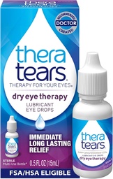 TheraTears Dry Eye Therapy Eye Drops for Dry Eyes, 0.5 Fl Oz