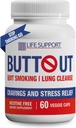 ButtOut Quit Smoking Lung Cleanse. Helps to Stop Smoking & Support Respiratory Health - Natural Lung Cleanse & Detox. Nicotine Free. 60 Count - 30 Day Supply