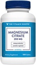 Magnesium Citrate 200mg Tablets, Magnesium Supplement as Citrate for Muscle Relaxation – Supports Nerve, Heart and Muscle Function – Boosts Energy Production (100 Tablets) by The Vitamin Shoppe