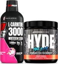 PROSUPPS L-Carnitine 3000 Stimulant Free Liquid Shots (Dragon Fruit) and Hyde Max Pump Pre Workout for Men and Women (Fruit Punch) Bundle
