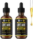 HERBIFY Lions Mane - Lions Mane Mushroom Supplement- Lions Mane Tincture - Immune Support - Lions Mane Tincture for Memory, Focus & Clarity - Daily Mushroom Supplement - 2 Fl oz 2 Pack