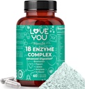 Love You 18 Enzyme Complex – Plant-Based Digestive Enzymes for Women & Men | Supports Nutrient Absorption & Digestive Comfort | 60 Vegan Capsules Made in USA