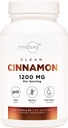 Type Zero Ceylon Cinnamon Capsules (1200mg | 120 Capsules) - Natural, Non-GMO, Gluten Free, Organic Cinnamon Bark Supplement
