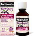 Robitussin Elderberry Cough + Chest Congestion DM Children's Cough Medicine, Chest Congestion Relief and Cough Syrup - 4 Fl Oz
