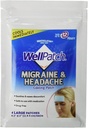 WellPatch Migraine & Headache Cooling Patch - Drug Free, Lasts Up to 12 hours, Safe to Use with Medication - Large Patches (4 Large Patches), Each 4.3 x 2 in