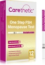 [12 Pack] Carethetic FSH Menopause Test Strips - Rapid at-Home Menopause Stage Test Kit, High-Sensitivity FSH Detection