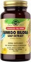 Solgar Ginkgo Biloba Leaf Extract - 180 Vegetable Capsules - Standardized Full Potency (SFP) - Non-GMO, Vegan, Gluten Free, Dairy Free, Kosher, Halal - 180 Servings