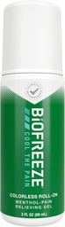 Biofreeze Roll On Pain Relief for Knee, Neck, Hip, Joint, Shoulder, & Simple Backache, Arthritis Pain Reliever, Cooling Sore Muscle Relief, FSA Eligible, Menthol Gel 3 Fl Oz