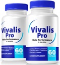 (2 Pack) Vivalis Pro Pills - Premium Male Formula for Fast Acting Energy, Endurance, and Performance, Vivalis Pro Capsules for an Active & Balanced Lifestyle, Official Viva Lis Pro (120 Capsules)