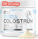 Colostrum Supplement Powder for Humans - Organic Bovine Colostrum Supplement for Gut Health, Beauty, and Immune Support - Unflavored (73 Servings)