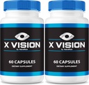 NutraRize (2 Pack) X Vision Capsules – Daily Eye Support Formula with Natural Ingredients to Help Maintain Visual Wellness and Eye Comfort | Easy-to-Take Pills (120 Capsules)