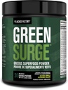 Jacked Factory Green Surge Green Superfood Powder- Keto Friendly Greens Drink w/Spirulina, Wheat & Barley Grass, Organic Greens - Green Tea Extract, Probiotics & Digestive Enzymes - Sour Apple