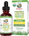 MaryRuth Organics USDA Organic Liquid Probiotic | Digestive Health | Probiotics for Women, Men, Kids | Acidophilus Probiotic | Vegan | Travel Friendly | 20 Servings