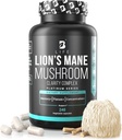 Lion’s Mane Mushroom Capsules – Memory, Focus & Clarity – Nootropic Brain Supplement with Ashwagandha, Thiamin (B1), Magnesium L-Threonate – Cognitive and Brain Support for Mental Energy, 240 Caps
