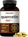 NatureBell Quercetin 500mg Per Serving, 300 Capsules | Ultra Strength Bioflavonoid Supplement for Immune Support | Third-Party Tested, Non-GMO, Gluten-Free