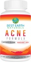 Best Earth Naturals Clear Skin Acne Support Supplement Capsules - to Support Healthy Skin - 30 Day Supply