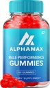 Alpha Max Gummies for Men – AlphaMax Male Performance ACV Gummies Apple Cider Vinegar 1000MG, Alfa Max Gummies Reviews, Vitamin B12 (1 Pack - 60 Gummies)