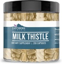 Earthborn Elements Milk Thistle 200 Capsules, Pure & Undiluted, No Additives