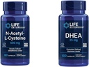 Life Extension N-Acetyl-L-Cysteine (NAC), Immune, Respiratory & DHEA 25 mg – Supplement for Hormone Balance, Immune Support, Sexual Health, Bone & Cardiovascular Health