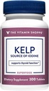 The Vitamin Shoppe Kelp (from Atlantic Kelp & Potassium Iodine), Source of Iodine, Thyroid Support, Supports Energy & Stamina (300 Tablets)