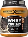 Body Fortress Whey Protein Powder, Cookies N' Creme, Aspartame Free, 60 G Protein Per Serving, 2 Lbs