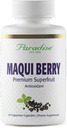 Paradise Herbs, Organic Maqui Berry Extract, 400 mg, Fresh, Freeze-Dried Concentrate for Superior Potency, Non-GMO, Vegan, 60 Capsules