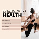 Sciatica Nerve Relief Support – Natural Supplement for Lower Back, Hip, and Leg Discomfort – Promotes Nerve Health, Mobility, and Comfort – Herbal Blend for Sciatic Relief