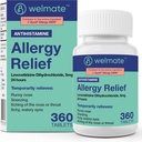 WELMATE - Levocetirizine Dihydrochloride 5mg (360 ct) - Non Drowsy Allergy Medicine - 24 Hours - Antihistamine - Generic Allergy Pills - Over-The-Counter Medication