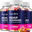 Prolife Hemp Gummies - with Hemp Seed Extract Pro Life Labs Tinnitus Herbal Supplement, Health and Wellness Support (3 Pack - 180 Gummies)