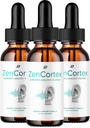 ZenCortex Tinnitus Ear Drops - ZenCortex 24, Zen Cortex Liquid Drops, ZenCortex Reviews, ZenCortex Drops for Ear Relief (3 Pack - 3 Month Supply)