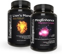 Intelligent Labs 2-in-1 Bundle of MagEnhance Magnesium Supplement (High Absorption Magnesium Glycinate, Threonate, and Taurate) and Lion’s Mane Mushroom Supplement (100% Fruiting Bodies Extract)