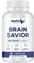 Brain Savior Capsules - Brain Savior by Mindful Wellness - Brain Savior Mind Boost Formula (60 Capsules - 1 Month Supply)