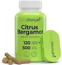 LongLifeNutri Citrus Bergamot Extract 500mg - 120 Vegetarian Capsules, 40% Polyphenolic Flavanones, 4-Month Supply, Plant-Based Anti-Oxidant, Tested, Made in USA