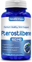 Extra Strength Pterostilbene Supplement | Vegan Friendly 150mg Pterostilbene Capsules | Antioxidant Supplement for Aging Heart Immune and Brain Support | Made in The USA (180 Day Supply)