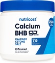Nutricost Calcium BHB (250g) Unflavored - Calcium Ketone Salt - Non-GMO Gluten-Free