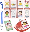 Special Needs My Communication Cards for Special Ed, Speech Delay Non Verbal Children and Adults with Autism 27 Flash Cards for Visual aid or cue Cards