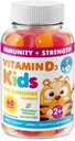 Vitamin D3 Gummies for Kids & Adults 2000 IU - High-Absorption Vitamin D Kids Gummies Supplements - Vegetarian, Immune Support D3 for Adults & Kids (60 Count)