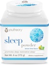 Youtheory Sleep Nighttime Powder - Sleep Support Supplement for Calm & Relaxation* - Contains Melatonin, Magnesium, L-Theanine & L-Glycine - Dairy, Soy & Gluten Free - 6 oz