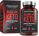 Vitamin Bounty Burn On Thermogenic Keto Fat Burner for Men & Women - Weight Loss Supplement with Raspberry Ketones - Metabolism Booster, Energy Pills, Appetite Suppressant - 60 Capsules