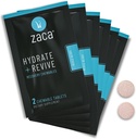 Zaca Recovery Chewable Supplement | Hydrate + Revive | Party, Travel, Exercise & Altitude | Sugar Free & Gluten Free | Mixed Berry, 6 Packets = 12 Tablets