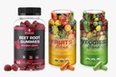 Blissful Wellness Fusion: Beet Root Gummies & Fruits/Veggies Supplement