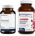 Metagenics Bundle - Thyrosol & Magnesium Glycinate - 90 Count of Thyrosol for Thyroid Health - 120 Tablets of Magnesium Glycinate for Nervous System Support