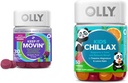 OLLY Constipation Relief Gummies 30ct + Chillax Kids Calm Chews 50ct