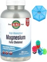 Made for KAL, Magnesium, Fully Chelated, High Absorption, 270 Tablets + 1 Mini Pill Box for 7 Days