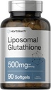 Horbaach Liposomal Glutathione Supplement 500mg | 90 Softgels | Non-GMO & Gluten Free