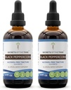 Secrets of the Tribe Black Peppercorn Alcohol-Free Liquid Extract, USDA Organic Black Peppercorn (Piper nigrum) Tincture Supplement (2x4 FL OZ)