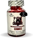 Creatine Monohydrate Gummies- 5g- 30 Servings - Vegan Creatine Gummy Bears for Muscle Growth, Muscle Recovery, Workout Recovery, Brain Health - No Loading Phase - No Bloating