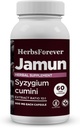 Herbsforever Jamun Capsules Eugenia Jambolana Seeds Extract Ratio (10:1) Wellness Supplement 60 Vege Capsules