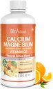 Bio Naturals Calcium & Magnesium Liquid Supplement with Vitamin D3 - Natural Formula, FOUR Types of Calcium Supports Strong Bones with Superior Absorption to Pills - 100% Vegetarian - 32 fl oz