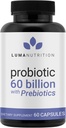 Luma Nutrition Probiotics 60 Billion CFU with Prebiotics - Probiotics for Women and Men - Formulated for Digestive Enzyme Health - Vegan & Gluten-Free - 60 Capsules